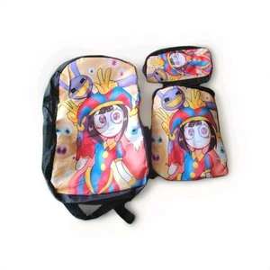 Popular 3D Print 3Pcs/Set School Bags Backpack Inclined Shoulder Bag Pencil Case - Picture 1 of 3