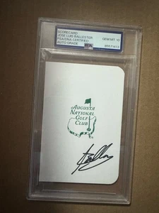 Jose Luis Ballester signiertes Autogramm Augusta Masters Golf Scorekarte PSA DNA 10 AUTO - Bild 1 von 2
