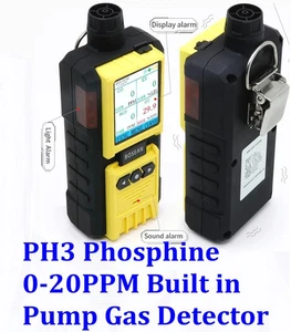 PH3 Phosphine Gas Detector Built in Pump Curve Display Quality Sensor 0-20PPM - Picture 1 of 12