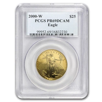 2000-W 1/2 oz Proof American Gold Eagle PR-69 PCGS - Image 1 of 3