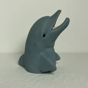 Vintage Flipper Dolphin Hand Puppet Water Squirter Gray Bottlenose Plastic - Picture 1 of 8