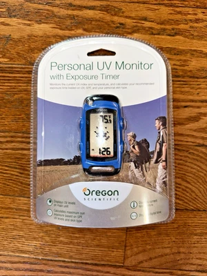 Oregon Scientific Personal UV Monitor with Exposure Timer Model UV888 NEW - Image 1 of 4