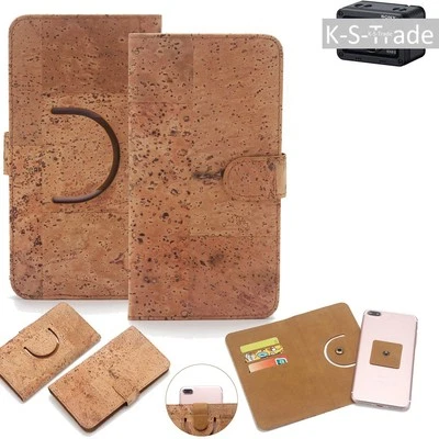360° wallet case cork cover for Samsung Galaxy A8 (2018) case bag — 第 1/4 张图片