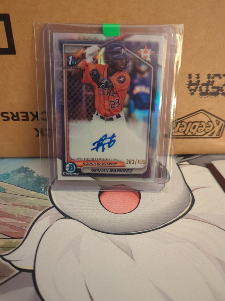 2024 Bowman Chrome Prospect Autographs German Ramirez #CPA-GR Refractor /499 - Image 1 of 1