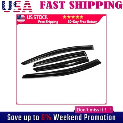 Para 2012-18 Ford Focus Hatchback viseira de janela protetores de chuva sombra vento guarda chuva - Imagem 1 de 4