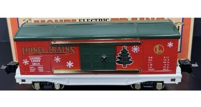 MTH / LIONEL O GAUGE TINPLATE 2814 CHRISTMAS BOX CAR 11-70024! - Image 1 of 2