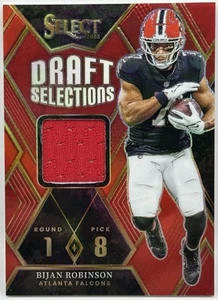 2023 Panini Select Draft Selections Mem RC Bijan Robinson #DSM-BRO Red Prizm ATL - Bild 1 von 2