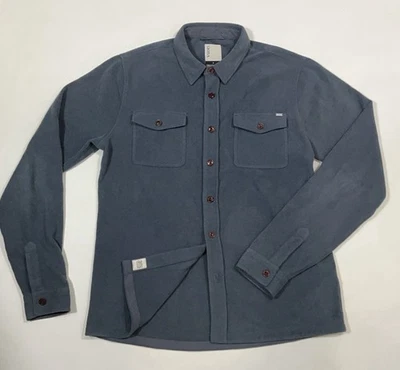 Vuori Aspen Camisa Chaqueta Azul Tinta V237 Abotonada Talla M Usada en Excelente Condición Foto 1 de 4