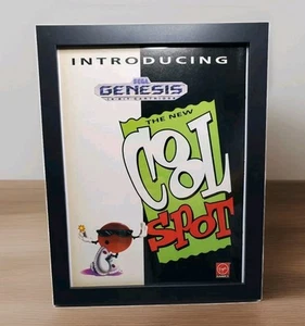 7 Up Cool Spot Framed Vintage Magazine Ad Original 1992 Sega Visions! 8.5"×11" - Picture 1 of 3