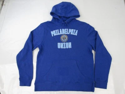 Nueva sudadera con capucha azul grande Philadelphia Union para hombre talla L Foto 1 de 3