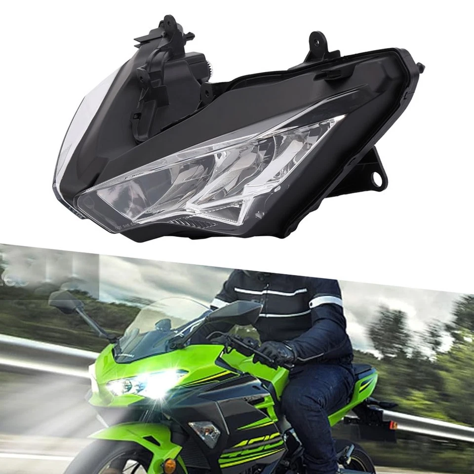 LED Headlight Assembly for Kawasaki Ninja 400 & 650 Versys 650 &1000 #23004-0423 Foto 1 de 4