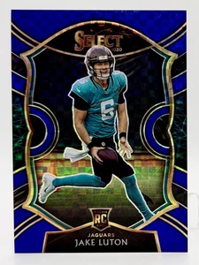 2020 Panini Select Concourse Blue Prizm #98 Jake Luton RC 27/175 Jaguars - Picture 1 of 2