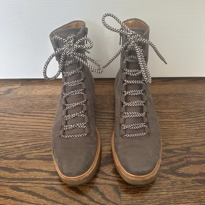Coclico Dooby Boots Taupe Grey Suede Lace Up Hiking Weather Resistant Sz 36 - Image 1 of 4