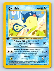 Qwilfish - 49/64 1st Edition Common Neo Revelation - MP Pokemon TCG - Picture 1 of 2
