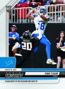 2025 Panini Instant NFL Isaac TeSlaa ROOKIE CARD 1/519 SP Detroit Lions #10 RC - Picture 1 of 2