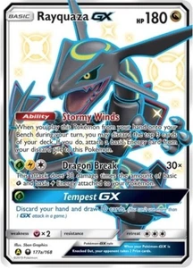 Pokemon Rayquaza GX - 177a NM 1. Edition Normal Alternate Art Promos - Bild 1 von 1
