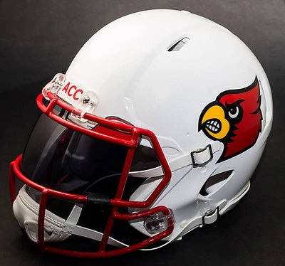 *CUSTOM* LOUISVILLE CARDINALS Riddell SPEED Full Size Replica Football Helmet - Image 1 of 4