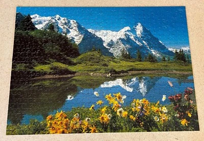 BERGMEER LAKE (1986 Ravesnburger) -- 1000 Piece Jigsaw Puzzle -- COMPLETE - Image 1 of 3
