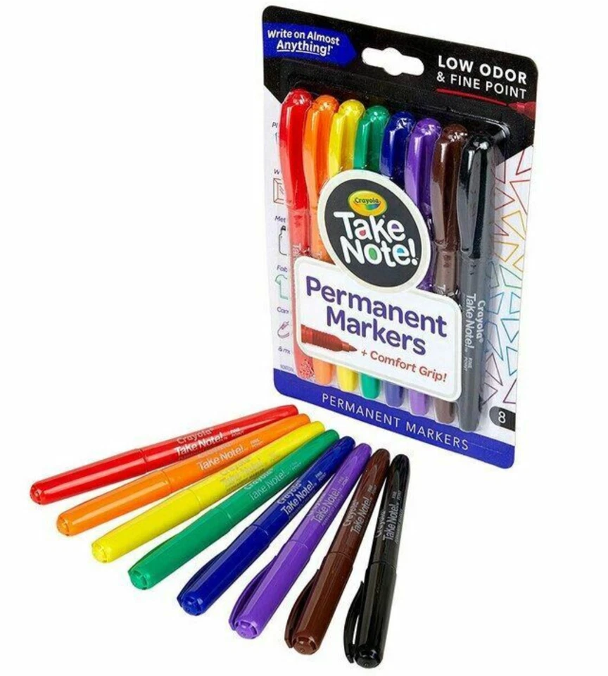 NEW Crayola Take Note! 8ct Permanent Marker - Image 1 of 1