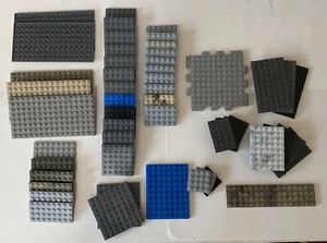 LEGO Plates Flats 4x4 4x6 4x8 6x6 6x8 8x16 45pc Assorted Building Lot Mixed Colo - Picture 1 of 3