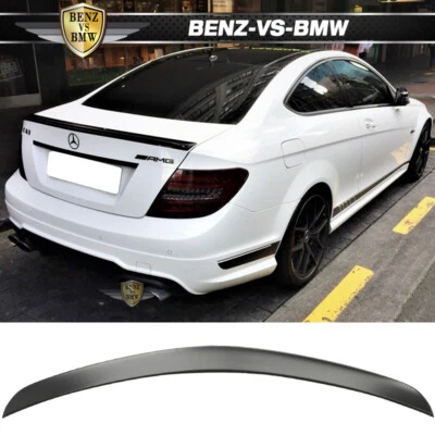 Fits 12-15 Benz C Class W204 C204 2Dr AMG Style Unpainted Rear Trunk Spoiler ABS Foto 1 de 4