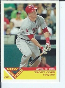 Mike Trout 2015 Topps Heritage High Number Now & Then - Bild 1 von 1