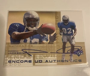 2000 Upper Deck Encore Authentics Darrell Jackson Rookie Auto RC #DJ - Picture 1 of 3