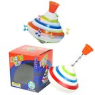 Classic Spinning Tops Toy Funny Music Light Gyro Toy Hand Push Down Spin DL