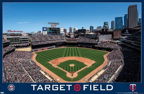 Minnesota Twins TARGET FIELD GAMEDAY MLB Baseball Stadium 22x34 Wall POSTER Cover