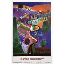 Vintage Danish David Hockney Exhibition Print (2001, Framed)