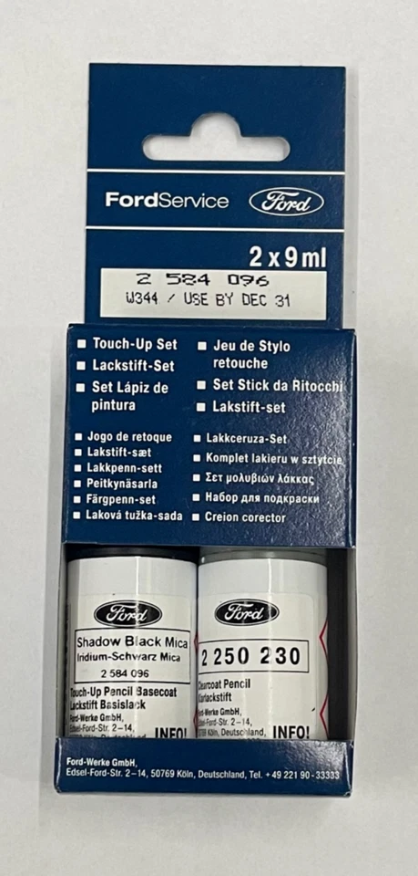 (1075€/1L) Original Ford Lackstift Iridium Schwarz Metallic Mica 2584096 - Bild 1 von 1