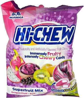 Hi-Chew Super Fruit Mix Chewy Candy, 3.17 Ounce Bag (1-Bag) — 第 1/2 张图片