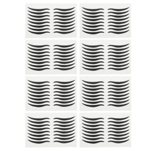 80 Pairs Black Eyeliner Sticker Makeup Stencils Ladies Girls - Picture 1 of 12