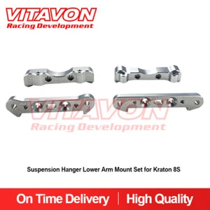 Vitavon Kraton 8S 1/5 CNC Alu7075 Suspensión Brazo Inferior Juego de Montaje Plateado - Imagen 1 de 4