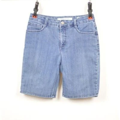 Pantalones Cortos Jones New York Sutton Bermudas Azul Jean Denim Para Mujer Talla 2 Foto 1 de 4