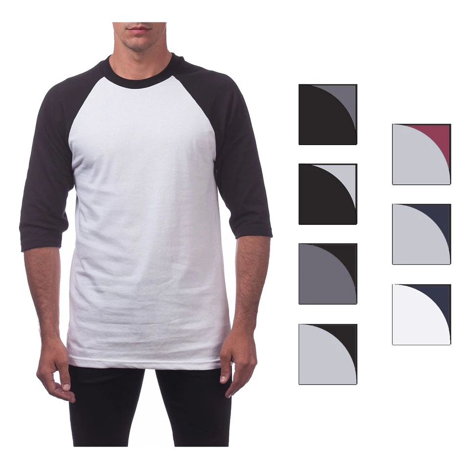 Pro Club Men's Comfort Baseball Tee Crew Neck T-Shirt - Image 1 of 1