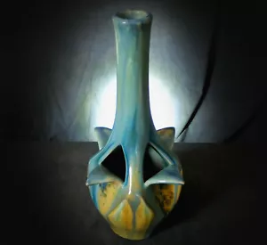 SUPERBO VASO SMALTATO CRISTALLINO V. RARO E GRANDE PIERREFOND di OLIVIER de SORRA - Foto 1 di 9