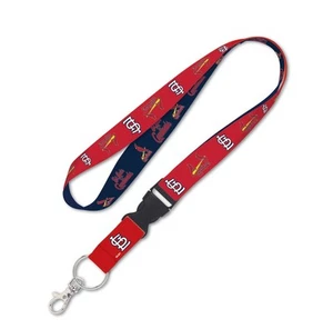 ST. LOUIS CARDINALS LANYARD DETACHABLE BUCKLE NEW WINCRAFT 🐦 - Picture 1 of 1