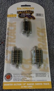 Bachmann E-Z Track - N Scale - 19" Radius Curved Quarter Sections - 6 Pk - 44836 - Picture 1 of 1