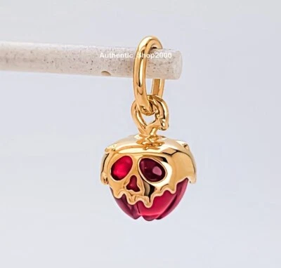 Berloque pendurado 100% autêntico PANDORA Disney Villains Evil Queen Apple 763421C01 - Imagem 1 de 4