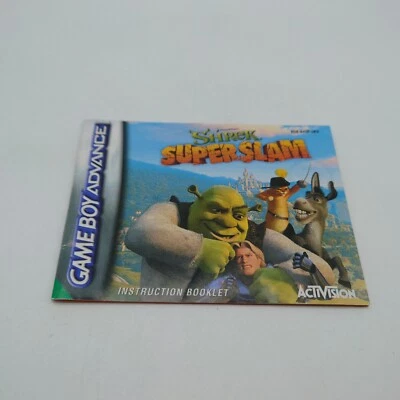 Official Nintendo Game Boy Advance Manual Only For Shrek Super Slam Game GBA - Image 1 of 3