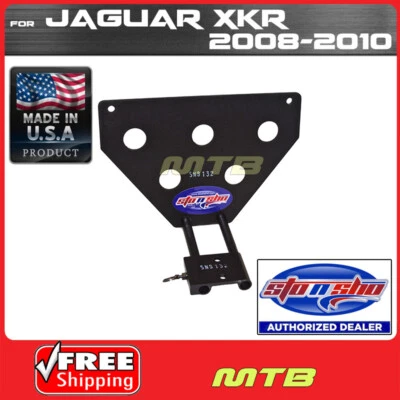 Soporte de matrícula delantero de liberación rápida para 08-10 Jaguar XKR SNS152 STO N SHO Foto 1 de 2
