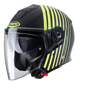 Casco de motocicleta Caberg Flyon Bakari negro mate amarillo - Imagen 1 de 9