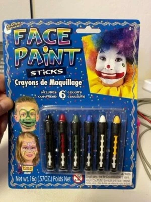 Forum Costume Face Painting Sticks Carnival Festival Circus Children 6ct New! - Image 1 of 2