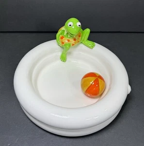 Jim Henson Muppets Kermit Frosch Pool Sigma Geschmackssetter Keramik Sesamstraße Vintage - Bild 1 von 10
