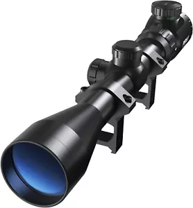 Air Rifle Scope Night Vision, Airsoft Sniper, Pellet Gun, BB Blue Reticle 3-9X40 - Picture 1 of 7