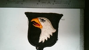 MILITARY PATCH SEW ON COLORED US ARMY 101ST AIRBORNE DIVISION COMBAT USED - Picture 1 of 3