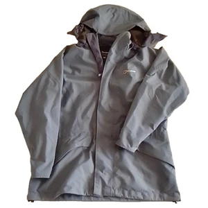 BERGHAUS Mujer Azul GORE-TEX Chaqueta Abrigo Packaway Capucha Talla UK 10 Impermeable - Imagen 1 de 10