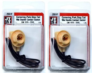JTT Wire 2551F Female Pigtail Socket 194 168 Front Side Marker Light Connector - Picture 1 of 6