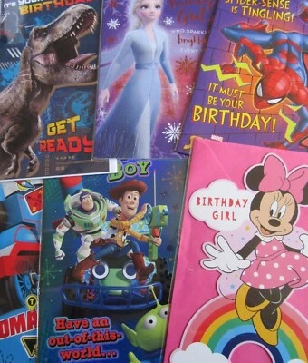 ALL CHILDREN - GIRLS - BOYS - KIDS - CHARACTERS - HAPPY BIRTHDAY GREETING CARDS - Image 1 of 3